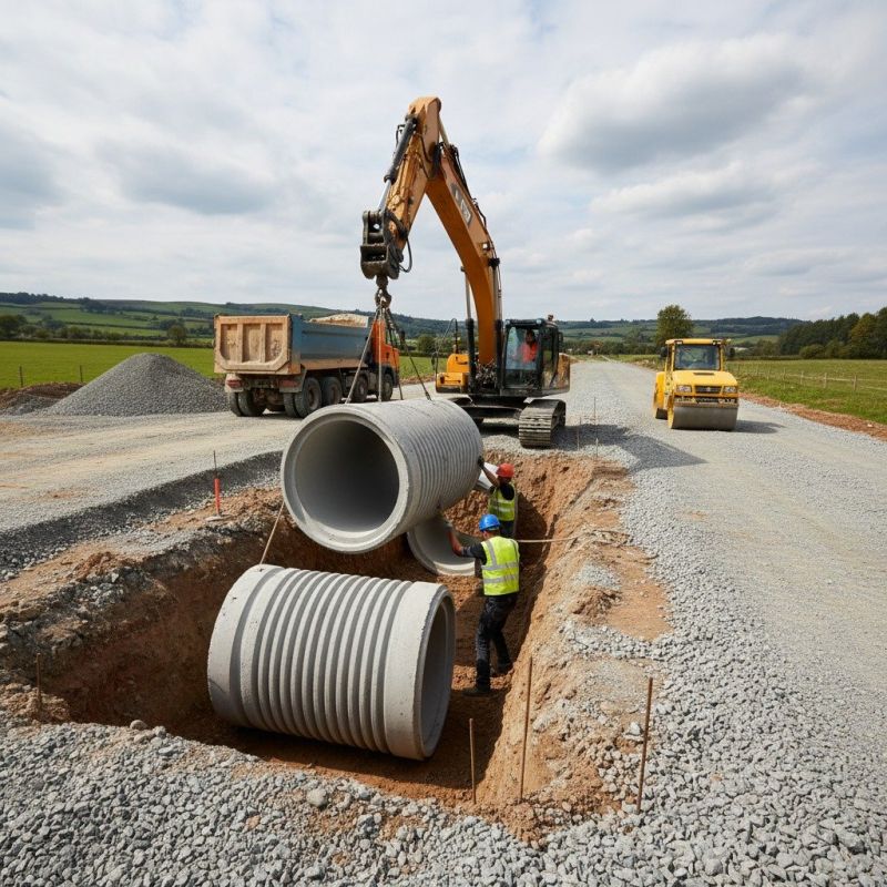 Driveway Culvert Installation