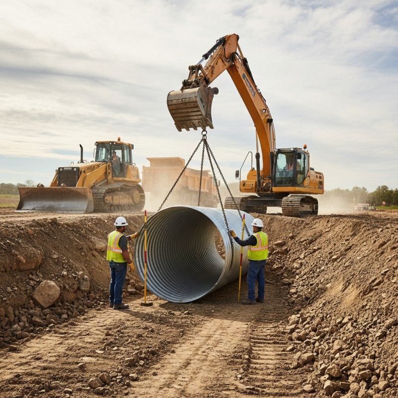 Driveway Culvert Installation