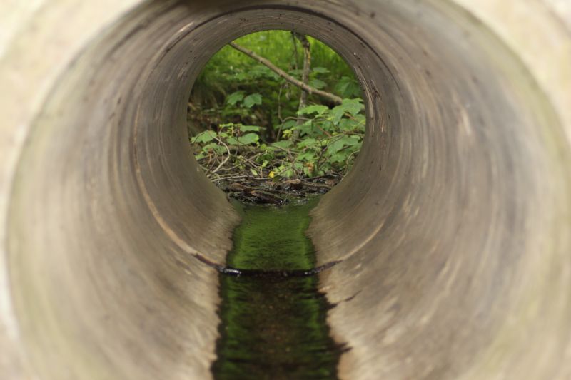 Inside View of Culvert Installation